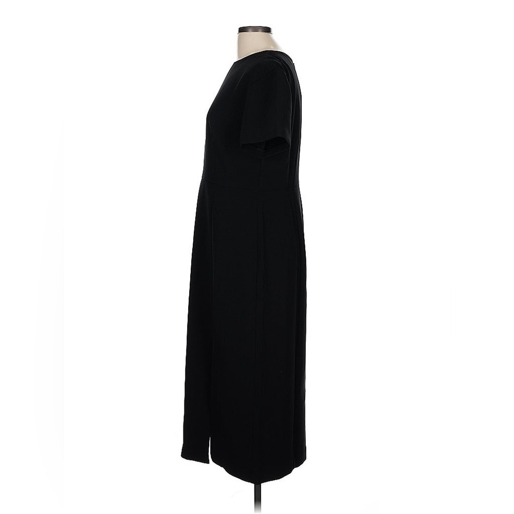 Ann Taylor Dropped Sleeve Black Sheath Midi Pencil Dress 10 - Picture 5 of 10